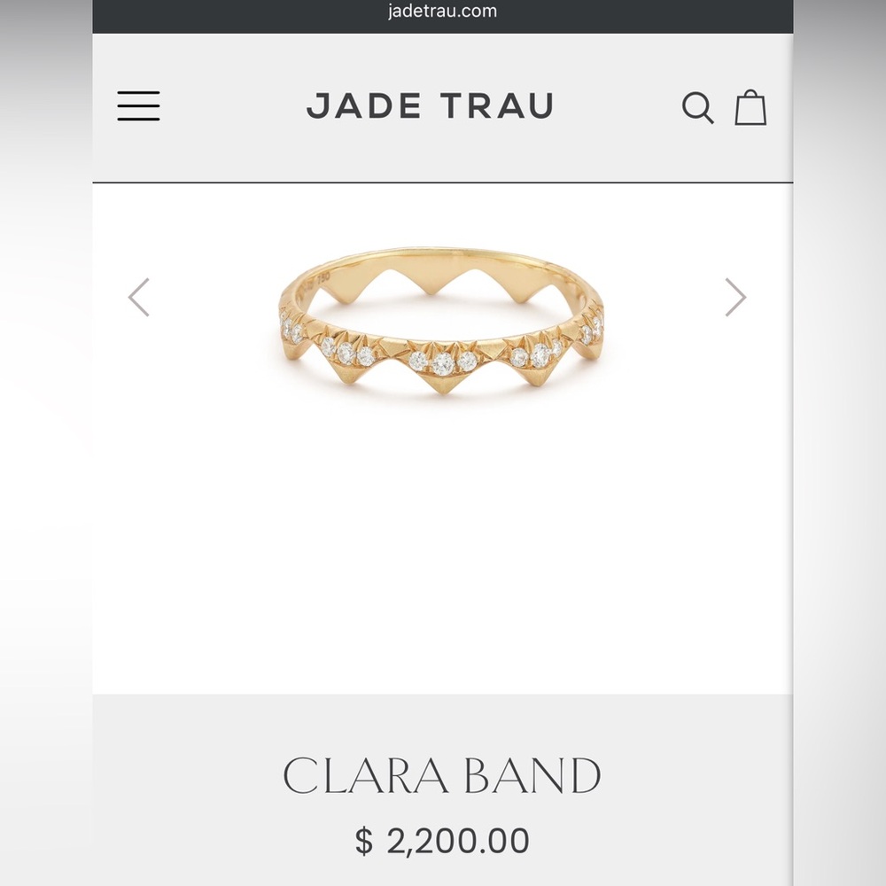 Jade Trau Clara diamond band Ring - 18K yellow gold - Picture 13 of 15